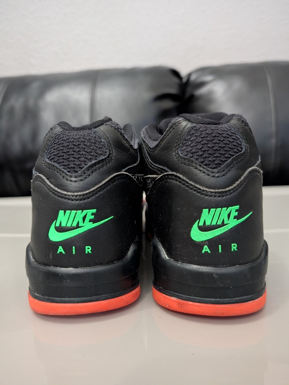 Nike Air Flight ’89 “All-Star” 2020, style CT8478-001, Black/Orange Blaze/Green